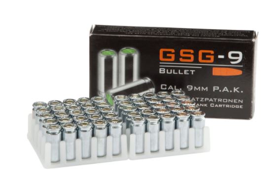 Platzpatronen GSG-9 9mm, P.A.K. 50 Schuss
