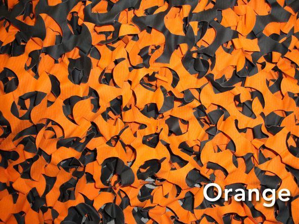 Tarnnetz orange/schwarz, 3mx2,4m